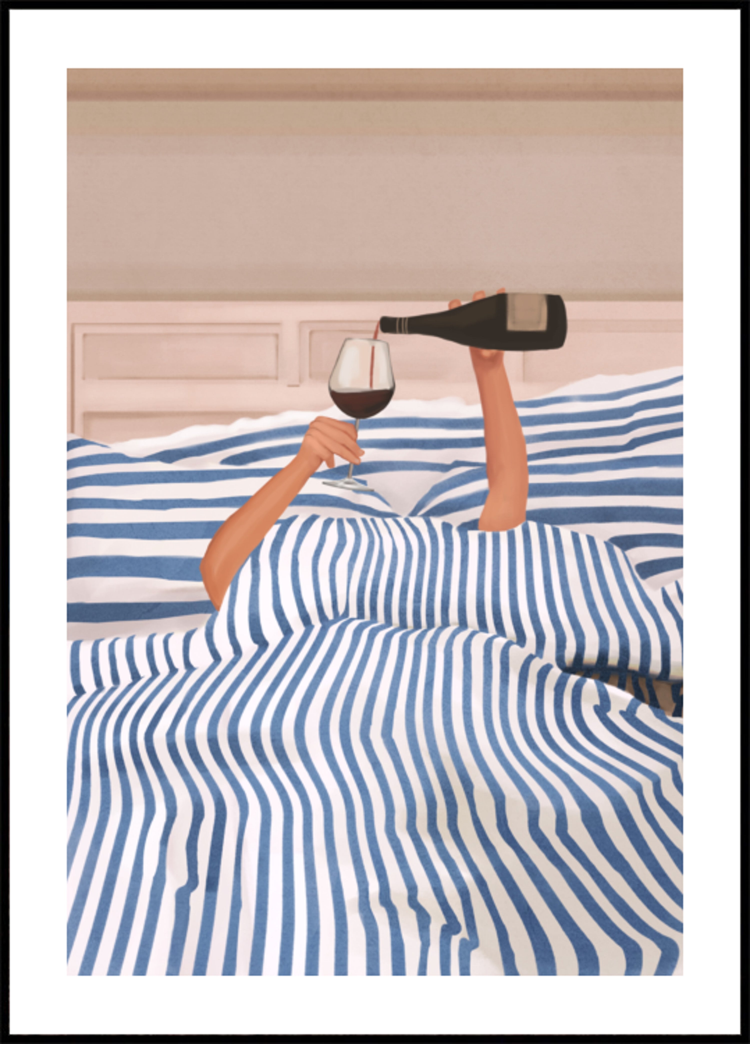 Wino W łóżku
