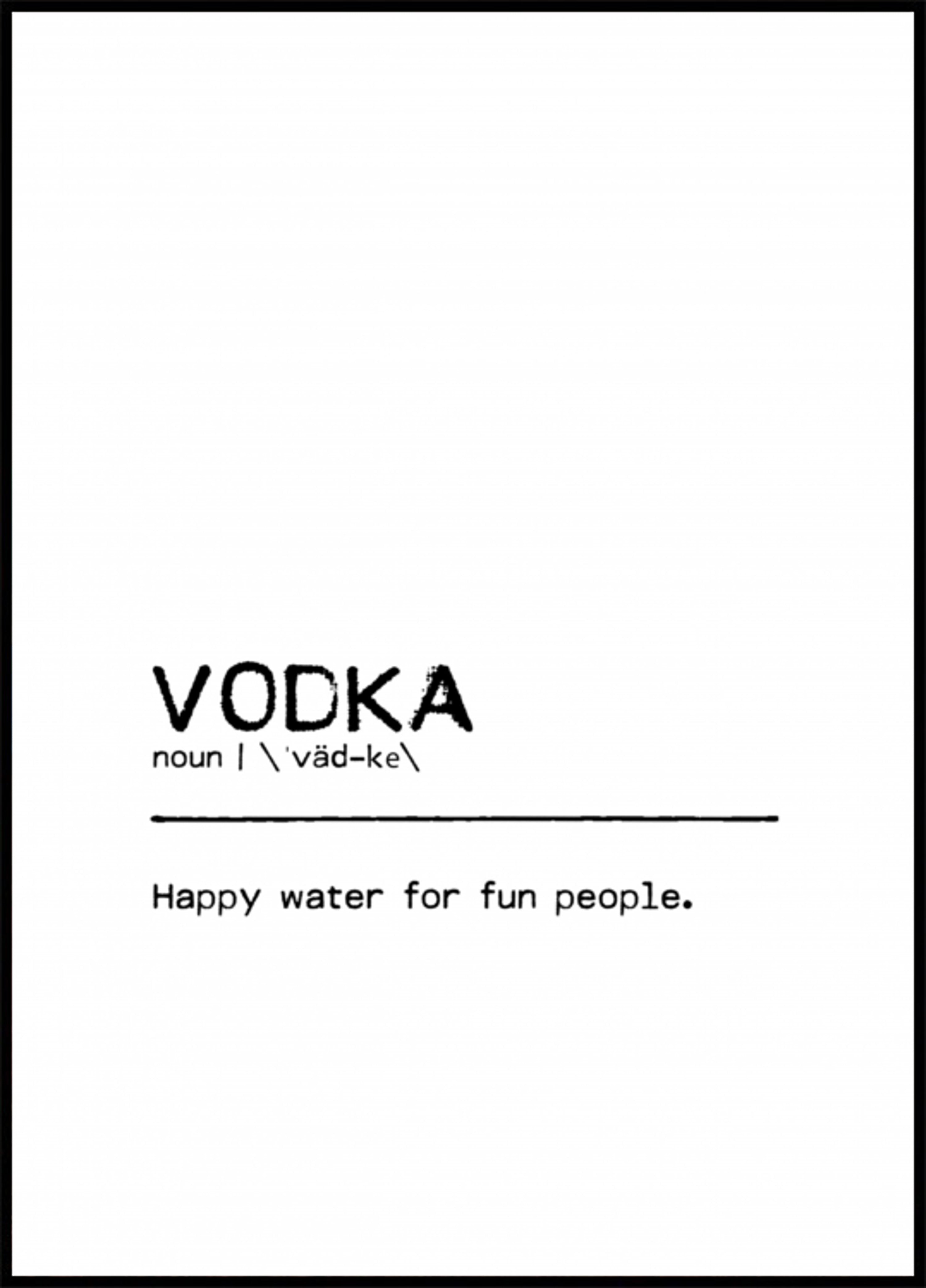 Definicja wódki Happy Water