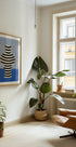 Striped Vase Illusion Plakat - Posterbox