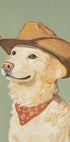 Cowboy Golden Retriever Plakat - Posterbox