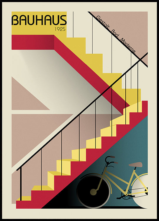 Bauhaus-Gestalt. Rad. Moderne Shape. Wheel. Modern (NEW) - Posterbox