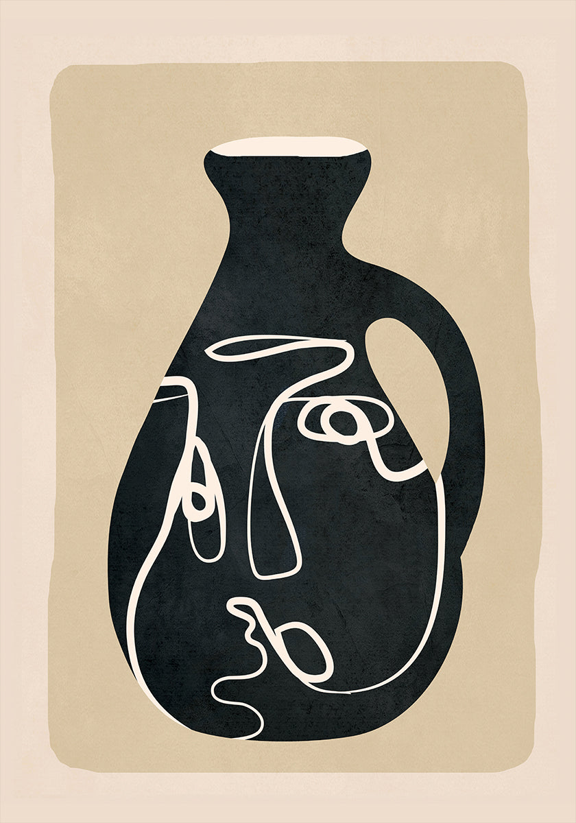 Abstract Art Vase Plakat - Posterbox