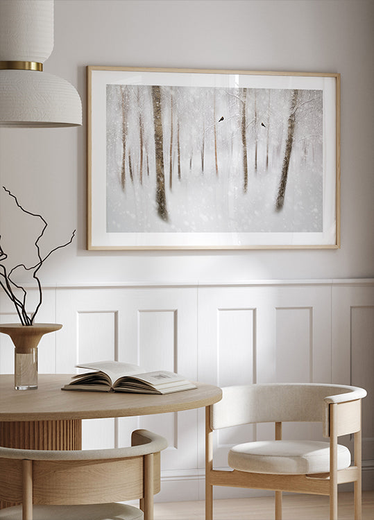 Winter Birches Plakat - Posterbox