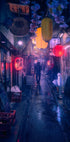 Tokyo Blue Rain - Posterbox