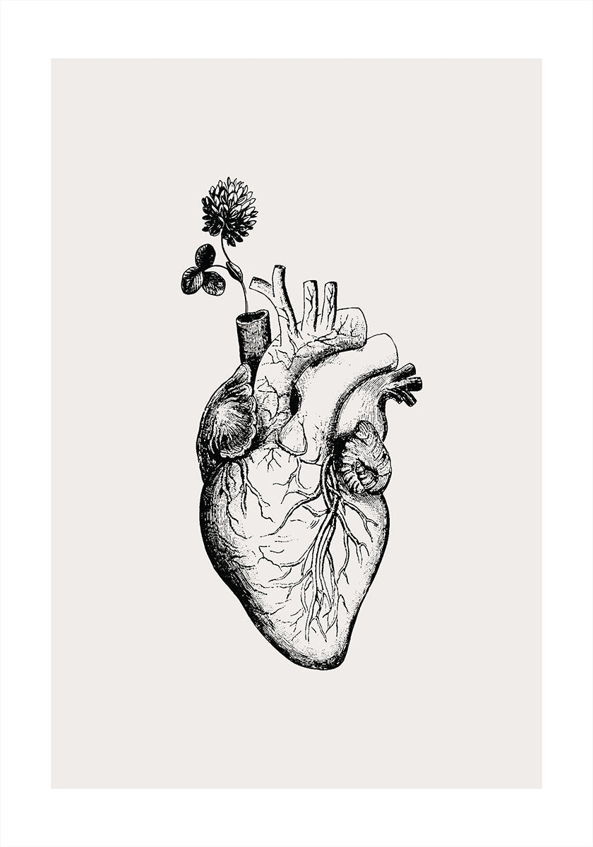 Heart Bloom Plakat - Posterbox
