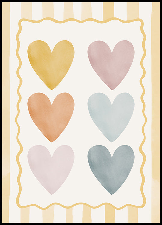 Pastel Hearts (NEW) - Posterbox