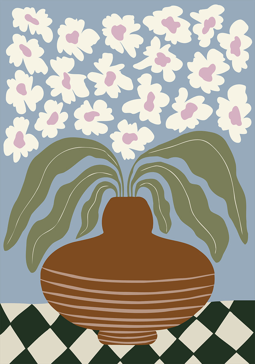 Retro Clay and Flower (NEW) - Posterbox