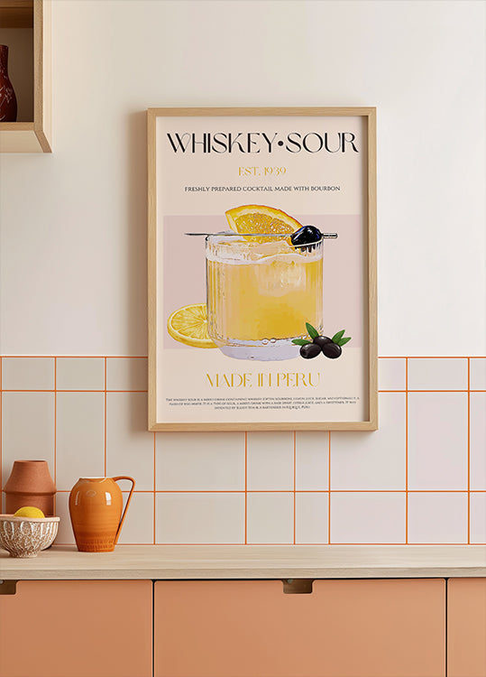 Plakat peruwiańskiej whisky Bliss