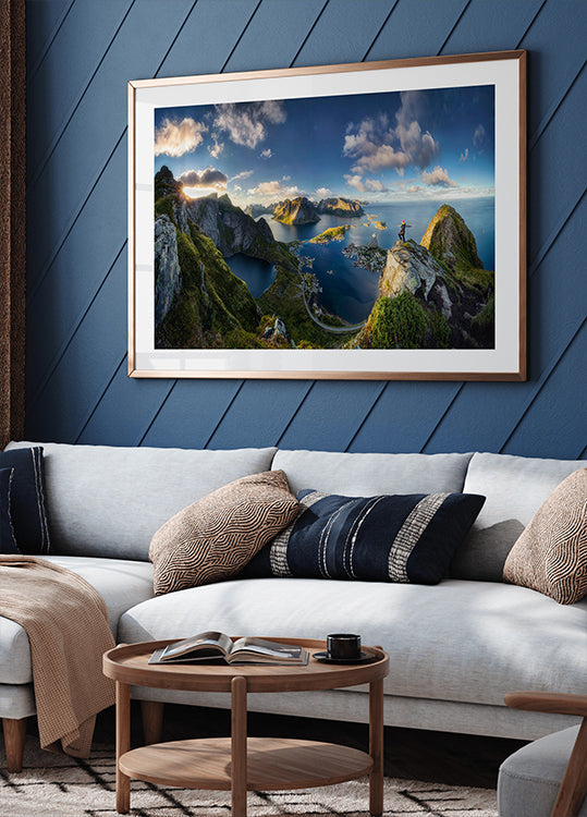 Plakat z widokami Reinebringen