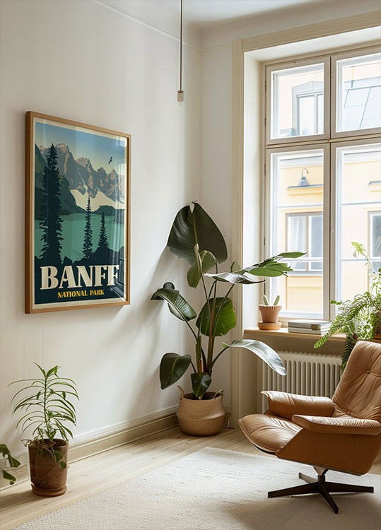 Plakat podróżniczy do Parku Narodowego Banff