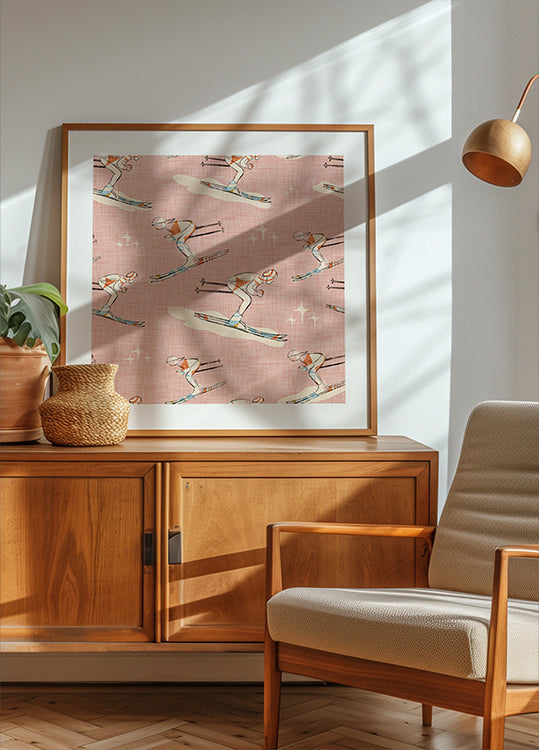 Sporty zimowe Retro Vintage Ski Blue.png (NOWOŚĆ)