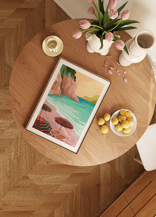 Tropikalny plakat wakacyjny