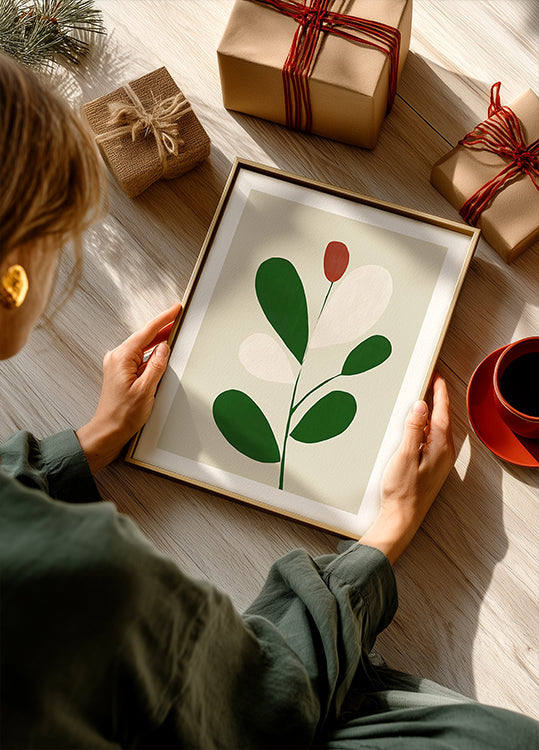 Plakat z minimalnym rozkwitem