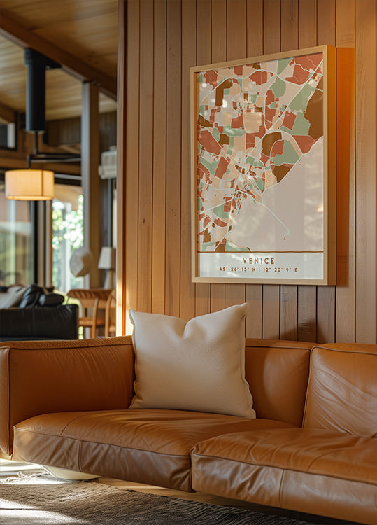 Czarny plakat z mapami odcieni ziemi 91