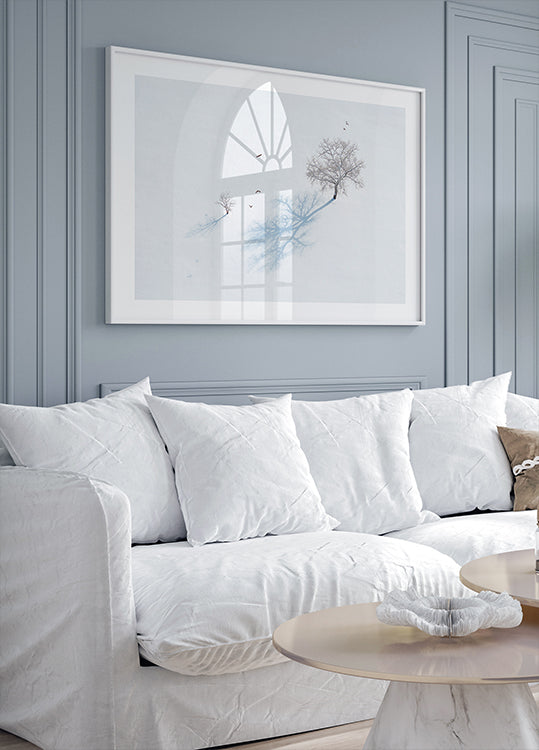 Plakat Cienie drzew i ptaków