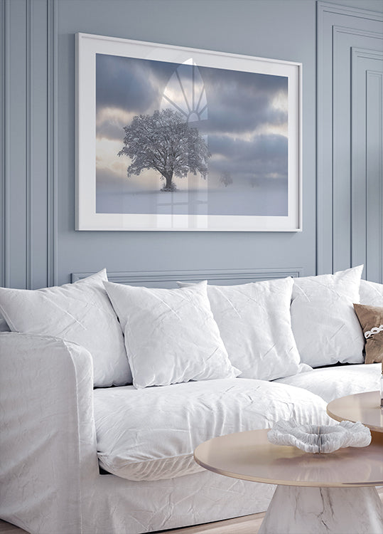 Plakat zimny poranek