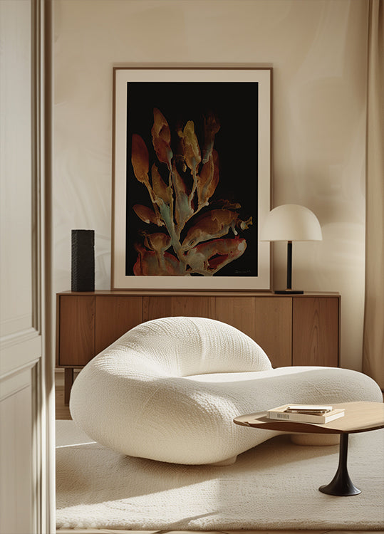 Plakat z nocną rośliną