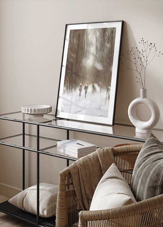 Ciesz się zimowym plakatem