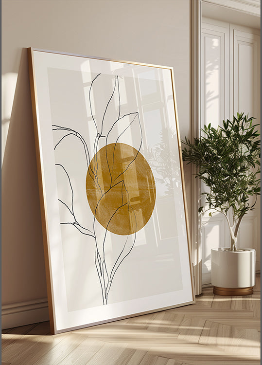 Plakat Harmonii Liścia Liniowego