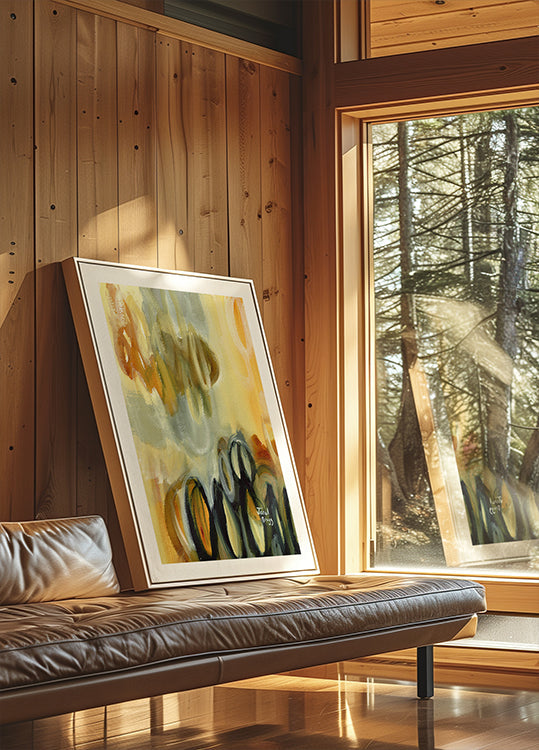 Abstrakcja z owalami i złotem (NOWOŚĆ)