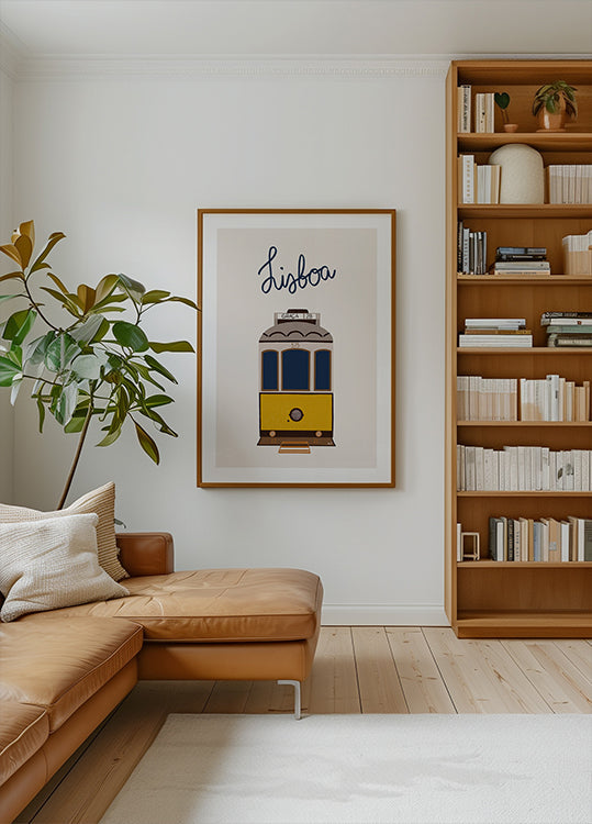 Plakat tramwajowy w Lizbonie