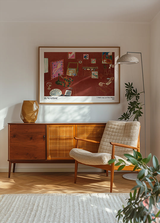Plakat Czerwone studio Henriego Matisse’a