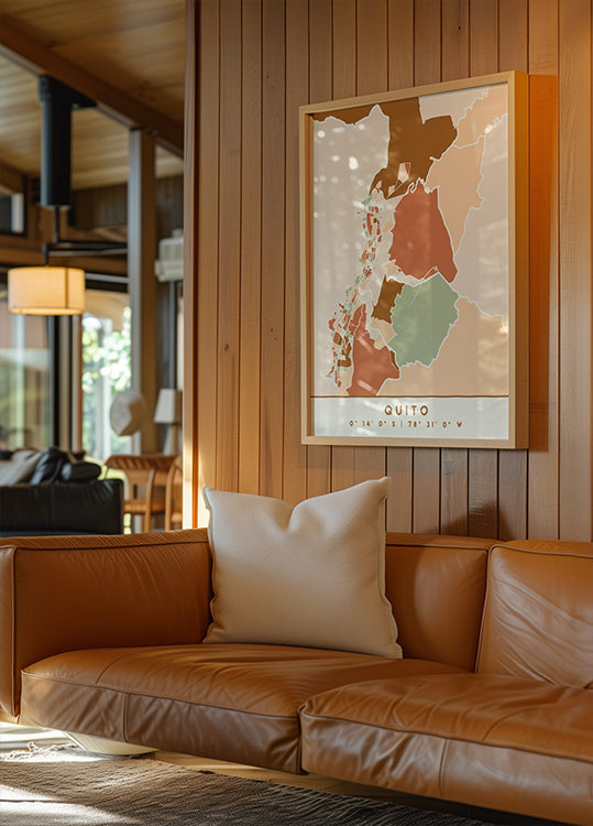 Czarny plakat z mapami odcieni ziemi 70