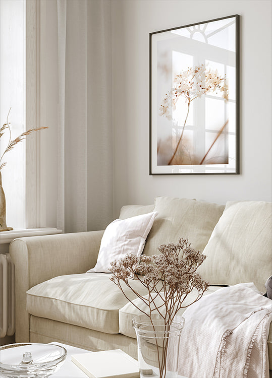 Miękki suszony kwiat_brązowy