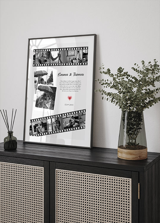 Plakat z rocznicowym kolażem zdjęć filmowych