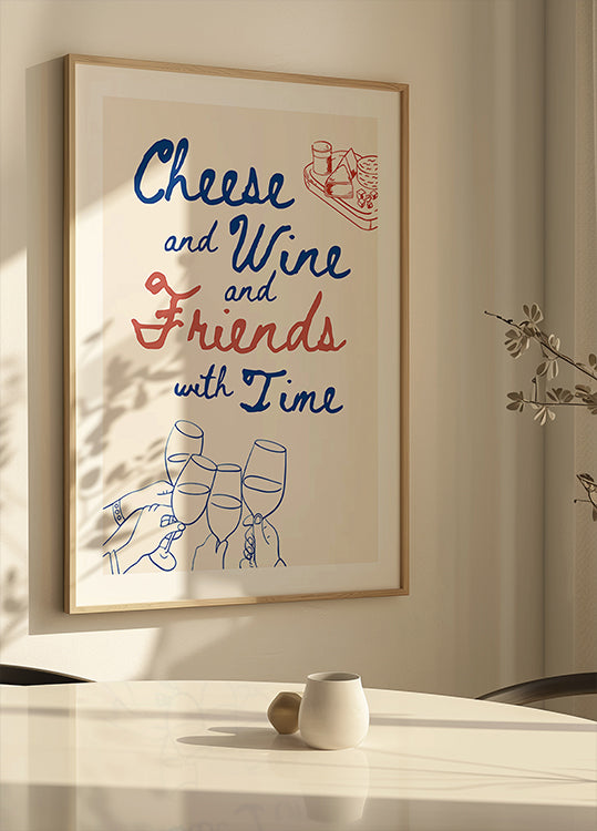 Ser i wino..., tekst + ilustracja plakatu