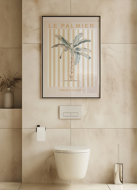 Plakat z drzewem śliwkowym Riviera