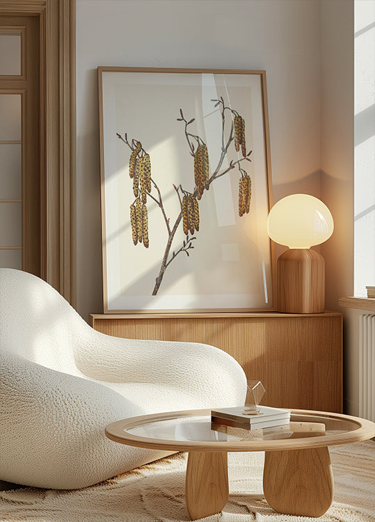 Olcha piwna (alnus Regosa) z północnoamerykańskich kwiatów (1925) autorstwa Mary Vaux Walcott. Plakat