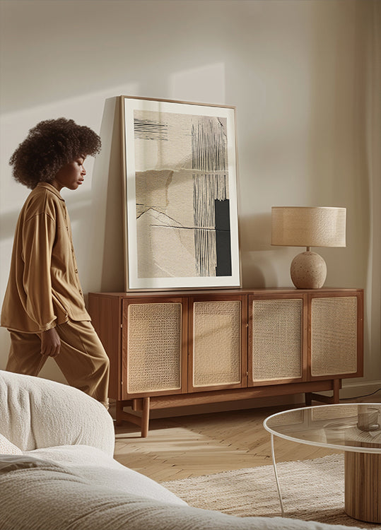 Papierowy plakat abstrakcyjny