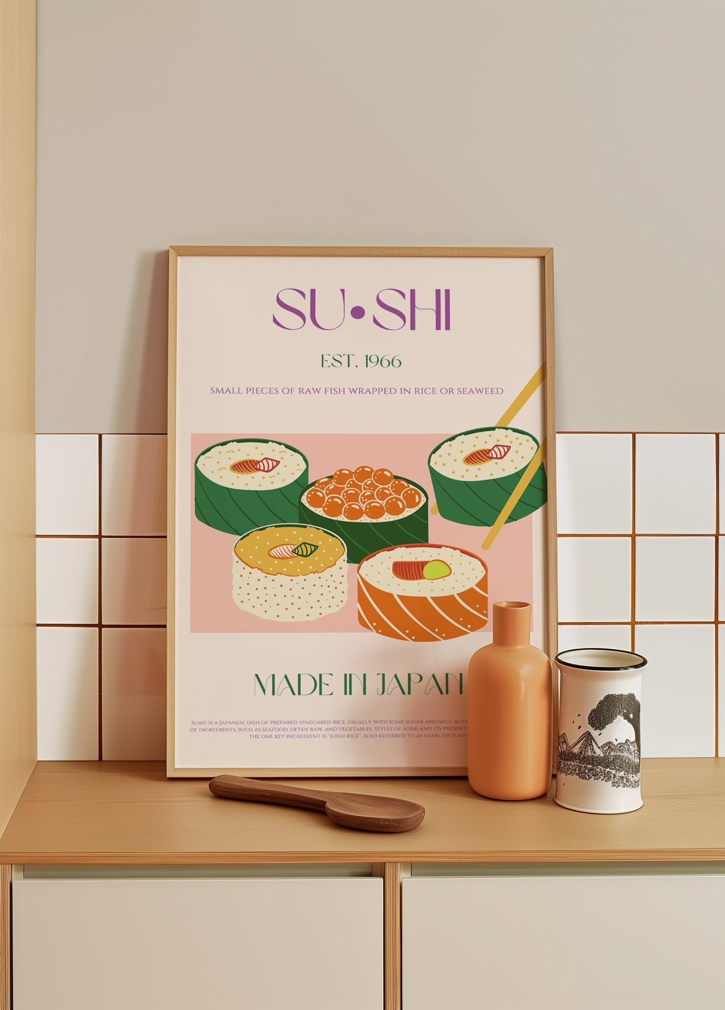 Plakat rozkoszy sushi