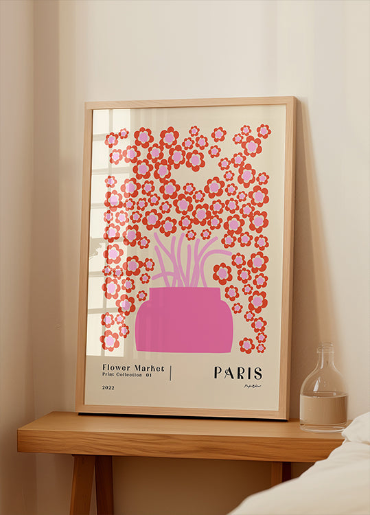 Targ Kwiatowy. Plakat Paryża