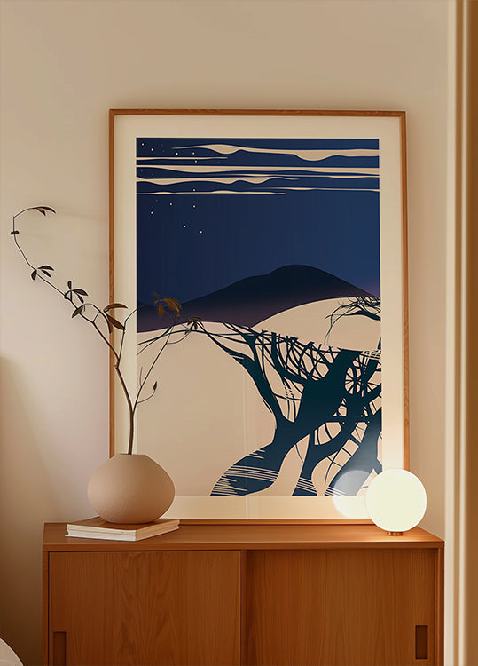 Plakat Zimowe Drzewa