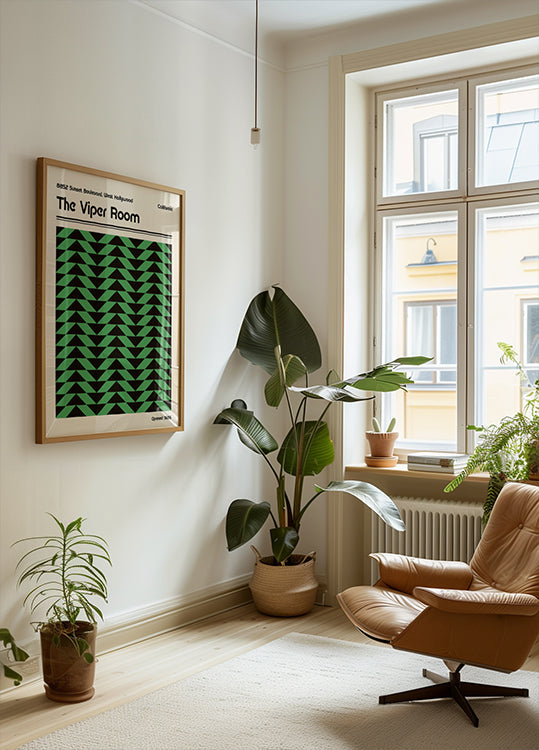 Plakat retro pokoju Vipera