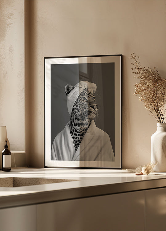 Plakat z okazji Dnia Spa Lady Leopard