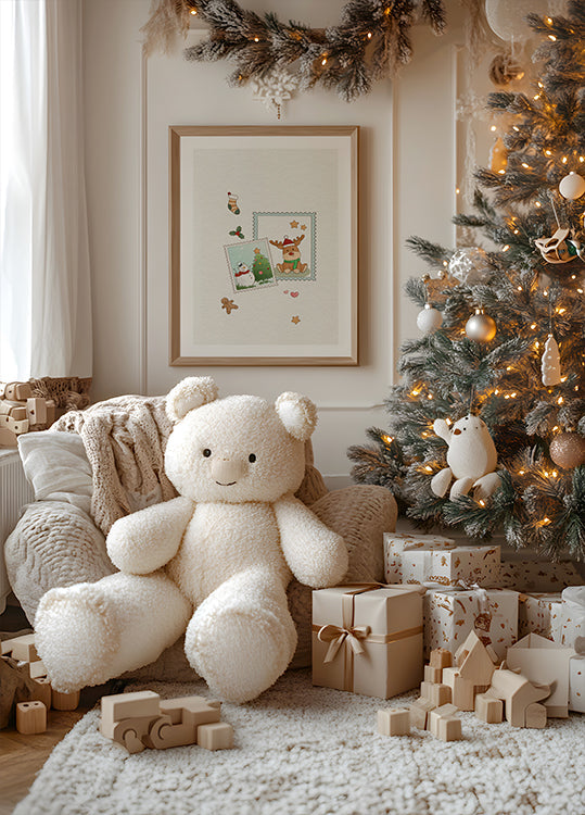 Plakat ze wspomnieniami z pocztówek świątecznych