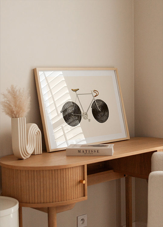 Plakat rowerowy z lukrecją