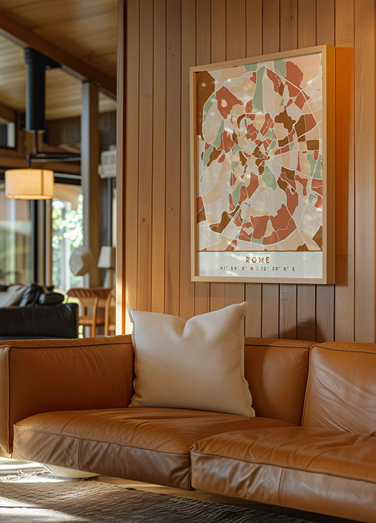 Czarny plakat z mapami odcieni ziemi 72