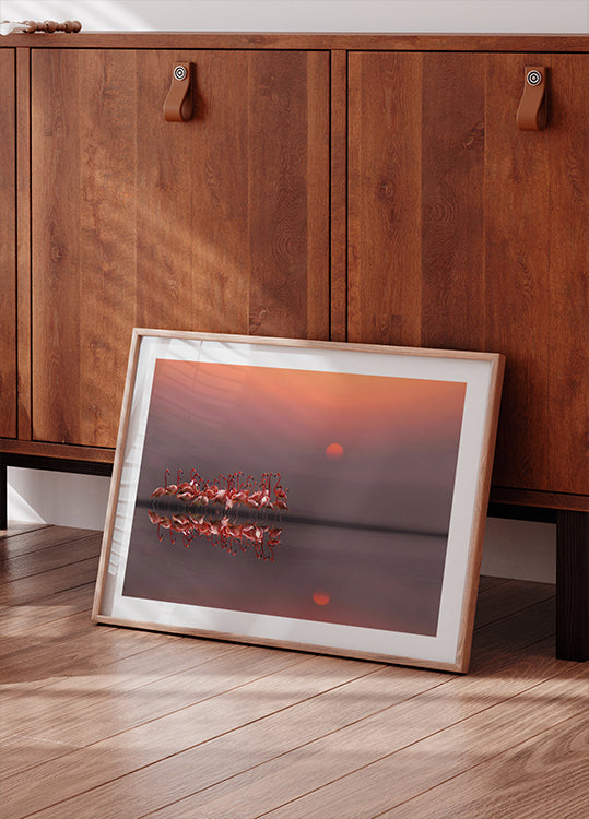 fioletowy zachód słońca