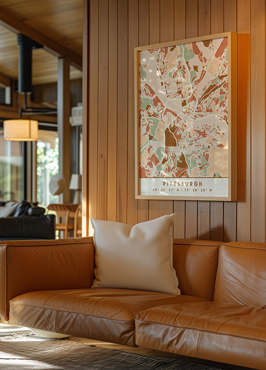 Czarny plakat z mapami odcieni ziemi 67