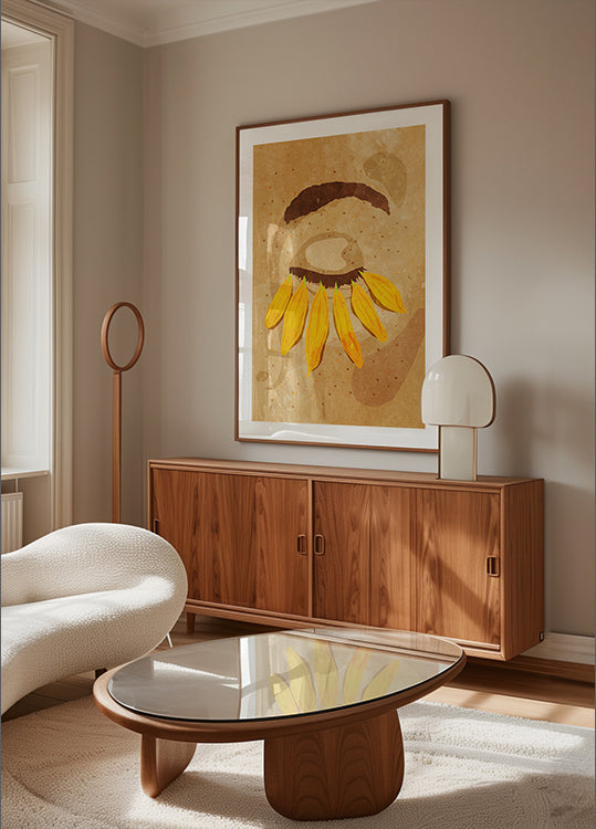 Plakat z rzęsami Flower Power