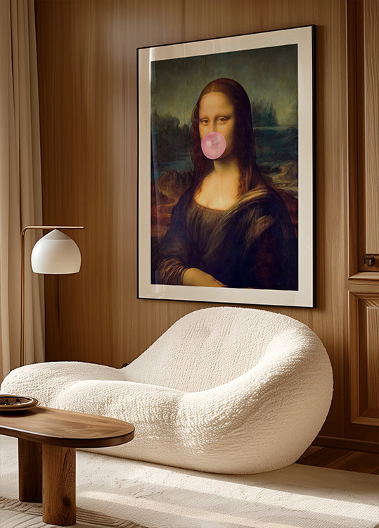Plakat z gumą balonową Mona Lisa