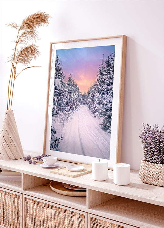 Plakat o świątecznej atmosferze