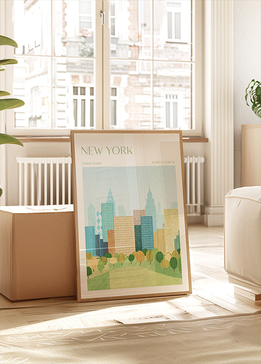 Nowy Jork, plakat w Central Parku