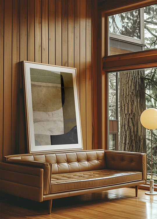 Naturalny plakat abstrakcyjny