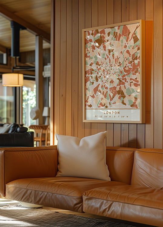 Czarny plakat z mapami odcieni ziemi 41