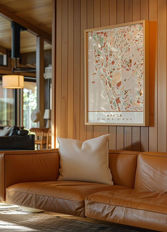 Czarny plakat z mapami odcieni ziemi 46